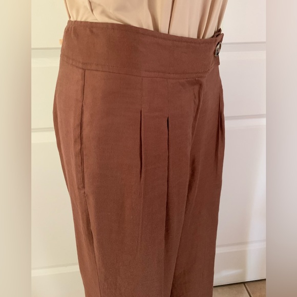 Elie Tahari Linen Blend Wide Leg Pants - Picture 8 of 17